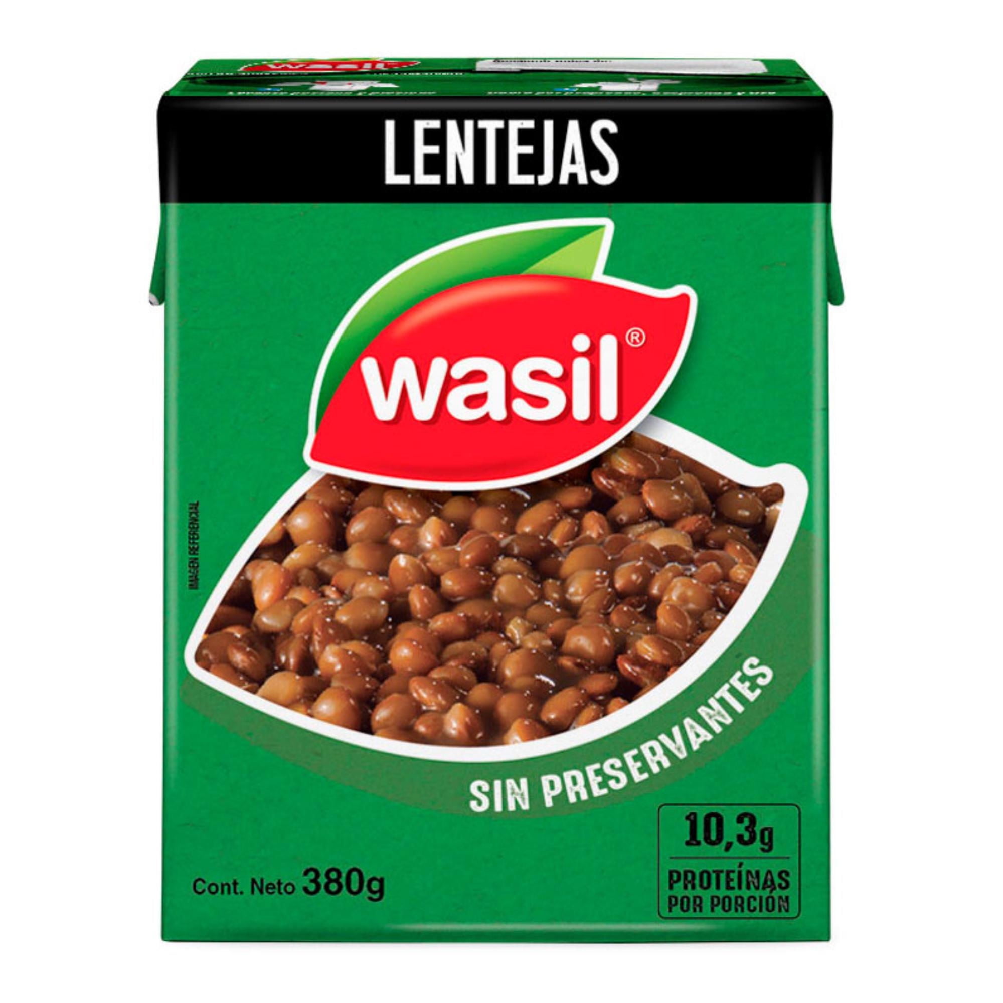 Lentejas Listas Para Servir Caja Drenado 230 g - Neto 380 g Wasil