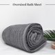 thumbnail image 2 of Toalla de baño Tens Towels Jumbo, 100% algodón, 100 x 200 cm, color gris oscuro, 2 of 7