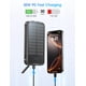 thumbnail image 4 of Batería externa SOXONO, 4000 mAh, solar, carga rápida, 20 W, color negro, 4 of 9