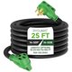 thumbnail image 1 of Cable De Extensión Rv Ev De 50 Amperios Y 25 Pies Con Indicador De Alimentación, 1 of 7
