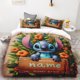 thumbnail image 1 of Customizable Stitch Cartoon Duvet Cover with Pillowcases Cartoon Personalized Name Bedding Set for Kids Teens GiftBed Sheets, 1 of 5