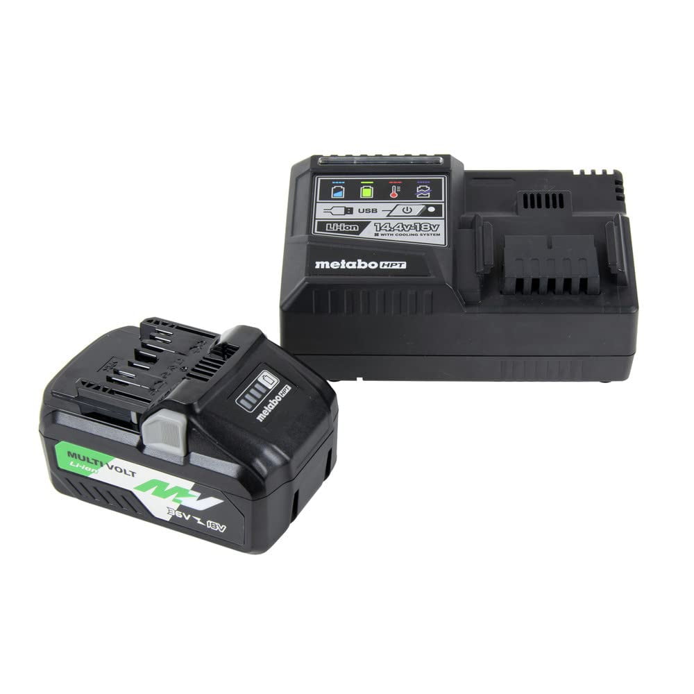 Kit De Cargador De Batería Metabo Hpt Multivolt 36v/18v 4.0ah/8.0ah