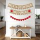 thumbnail image 4 of Bandera Teniinet 2,4 m Glitter Dorado Bienvenido a Casa, 4 of 7