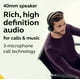 thumbnail image 3 of Auriculares inalámbricos Jabra Evolve2 65 UC Mono con Link380a negros, 3 of 3