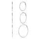 thumbnail image 1 of Aros Argolla Time and Tru Set 3 Pares Plata Sensible Mujer, 1 of 3