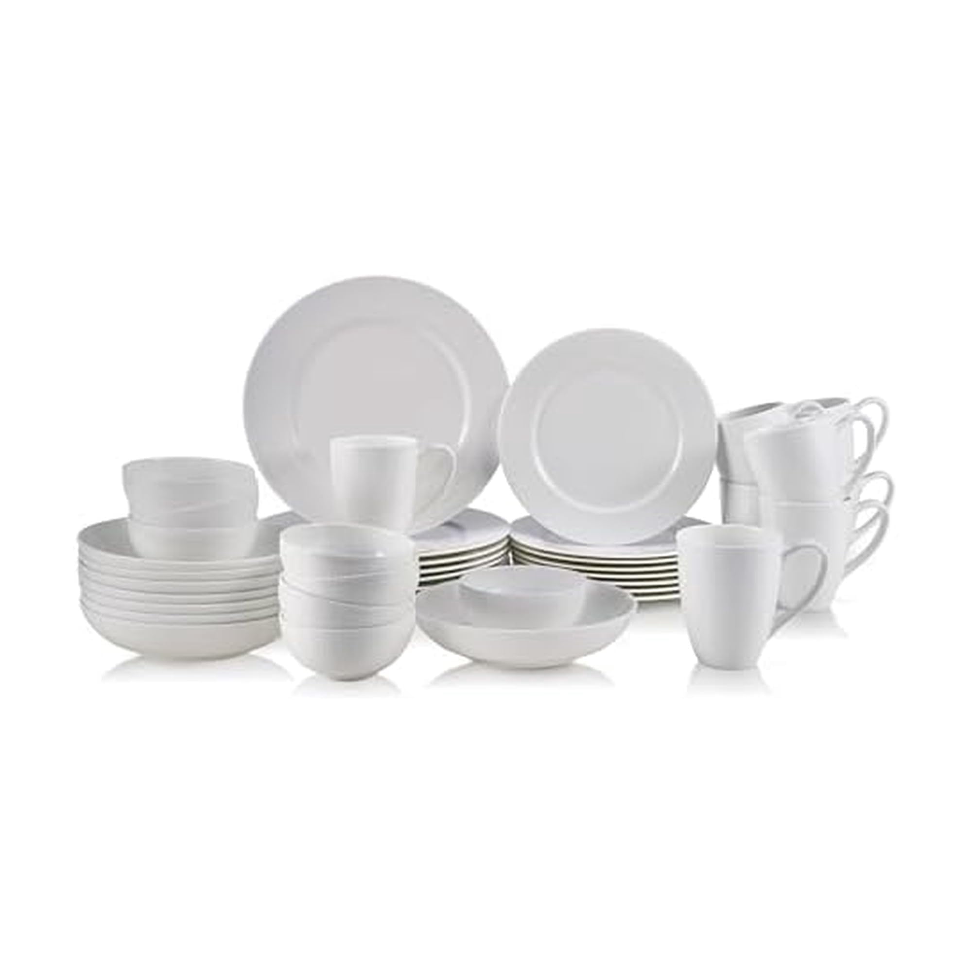 Juego De Vajilla Mikasa Annabelle, 40 Piezas, Porcelana China Blanca