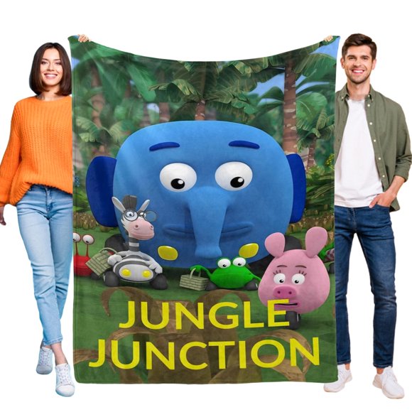 Junction Jungle anti-pilling, suave, ligera, esponjosa y acogedora de lujo para hogar y cocina – Perfecta para niños y adultos,120X150cm
