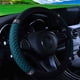 thumbnail image 2 of Funda para volante de coche con diamantes de imitación en color tridimensional bordados en cuero sin anillo interior, adecuada para mujeres de 14,5 a 15 pulgadas, 2 of 5