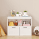 thumbnail image 2 of Book Organizer, toy Storage Cabinet Organizer, White, 2 of 3