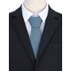 thumbnail image 4 of INSPIRE CHIC Corbata de mezclilla sólida para hombre con nudo propio, delgada y estrecha de 2.4" para boda, negocios, casual, talla única, azul claro, 4 of 5