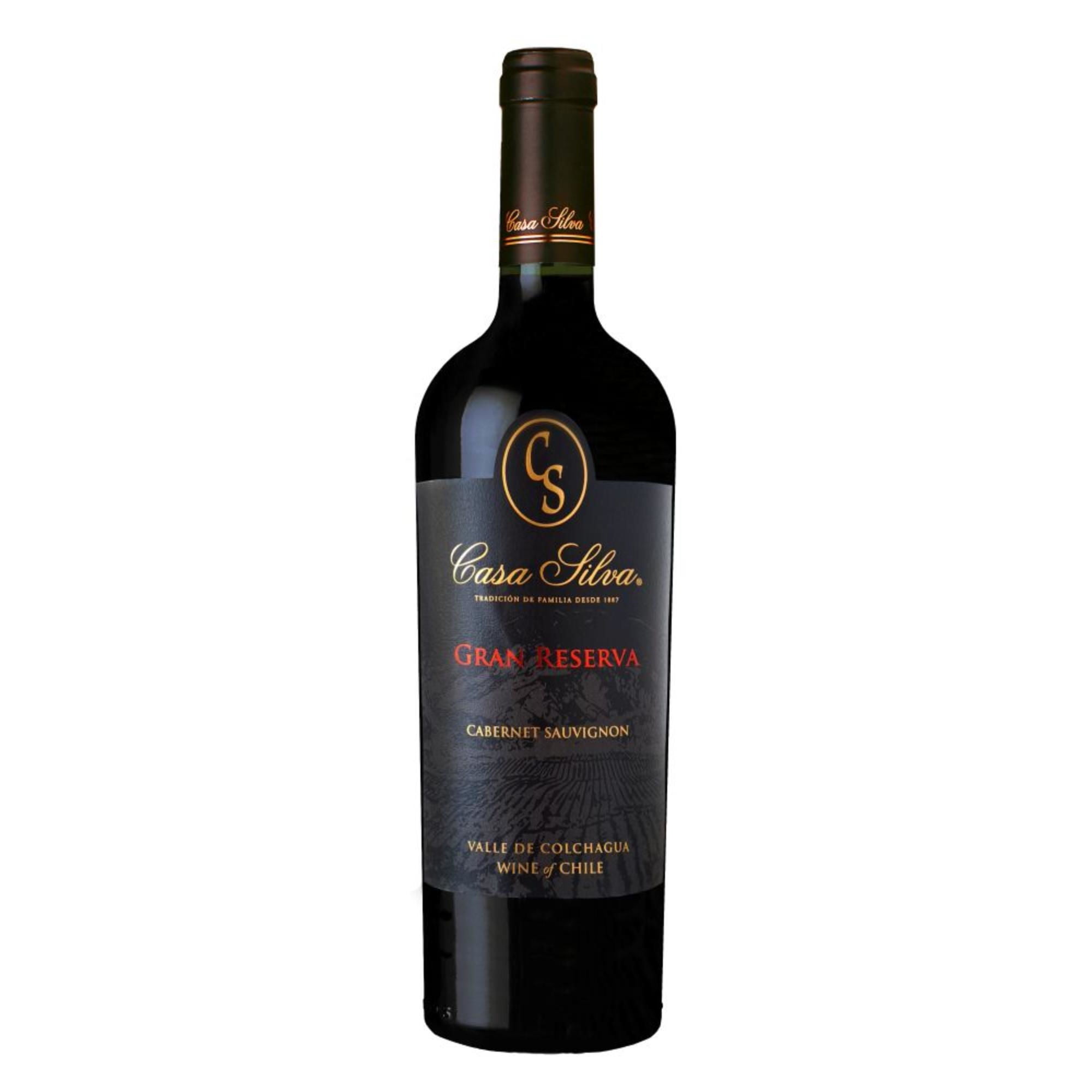 Vino Tinto Cabernet Sauvignon Gran Reserva 14.5° Botella 750 ml Casa Silva