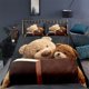 thumbnail image 2 of Cartoon Teddy Bear Bedding Set Kids Bedclothes Decoration Home Textile For Adults Design Bedroom Comforter Set Cute Duvet Cover, 2 of 5