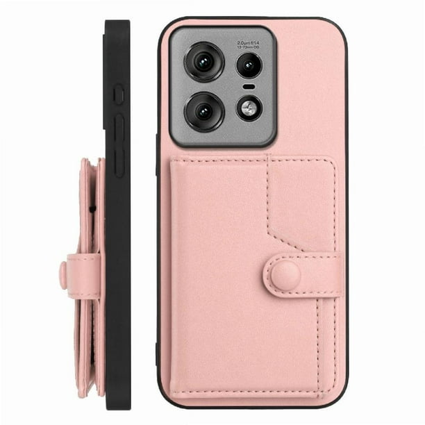 FOXDOCK Funda para Moto Edge 50 Pro con Bloqueo RFID - Diseño Elegante con Cierre de Botón