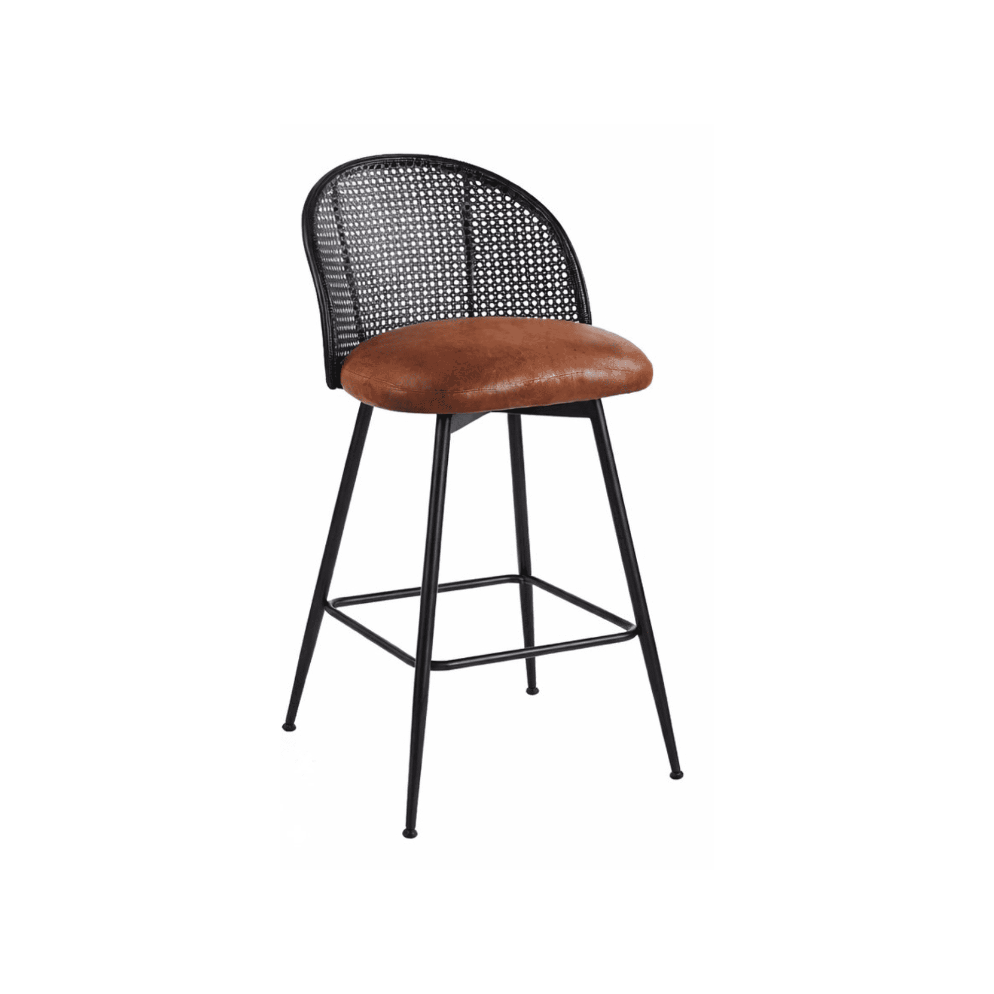 Habita2 Chile - Silla De Bar Giratoria De Ratan Marsella - Marron