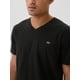 thumbnail image 4 of Camiseta GAP Everyday Soft Logo con cuello en V para hombre True Black XS, 4 of 4