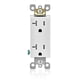 thumbnail image 2 of Enchufe eléctrico de pared Leviton Decora, resistente a manipulaciones, 20 A, 2 of 4