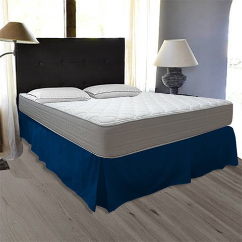 Victorianas - Faldon King Liso Azul 200 Hilos