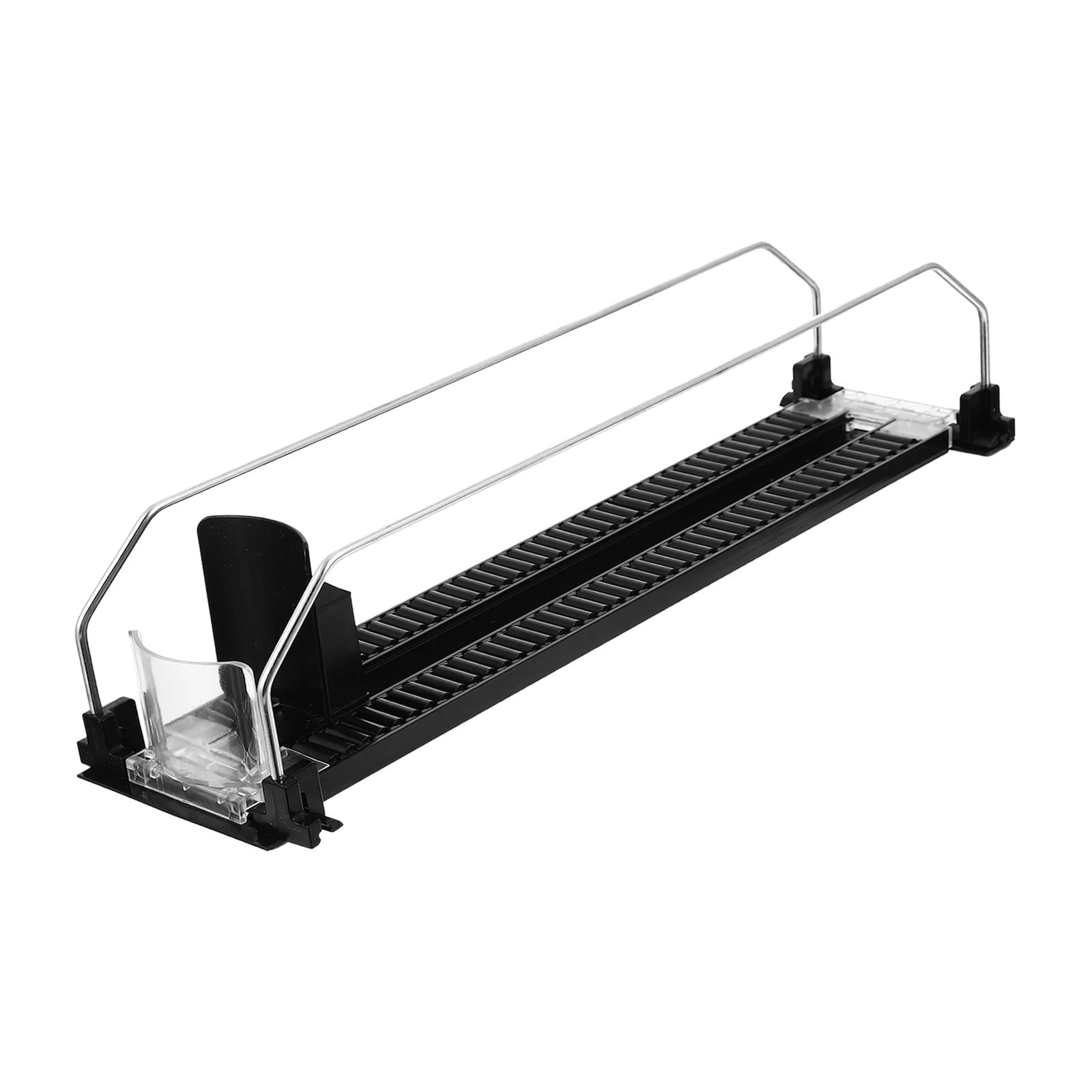 Magideal - Organizador De Bebidas Empujador Lata Bebida Utensilios De Cocina Bandeja Reposición Herramienta Estante De Almacenamiento Deslizamiento Automático Pa 380-390 Mm