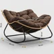 thumbnail image 4 of Sillon Mecedor Silla Mecedora Sitial Moderna Talla Xl Marrón Liso, 4 of 8
