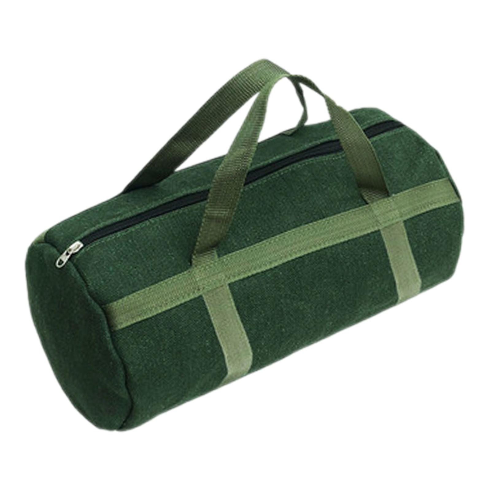 Magideal - Bolsa De Herramientas De Lona, Organizador De Herramientas, Boca Ancha, Cierre De Cremallera Suave, Versátil Para Mantenimiento De Vehículos, Resisten 50X25Cm