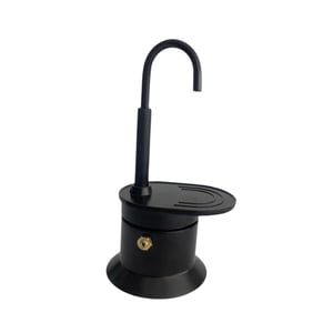 Magideal - Cafetera Espresso Portátil Con Boquilla De Aluminio Diseño Ligero Y Compacto Para Preparación Rápida Adecuada Como Regalo Para Amantes Del Café Y Uso Negro
