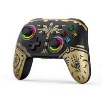 Gamepad Inalámbrico Aaronmei Switch Pro Sensor De Movimiento Y Vibración Negro Dorado