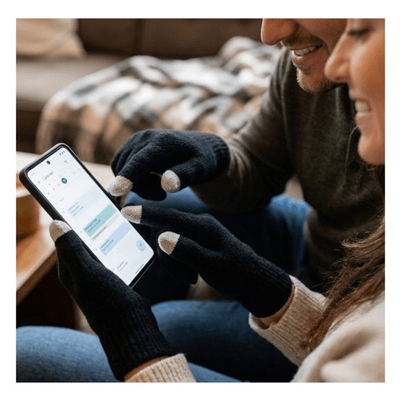 Pack 12 Guantes De Lana Térmicos Con Punta Touch Táctil Dedos