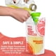 thumbnail image 5 of Bolsas Reutilizables para Bebidas MEDca, 100 Unidades con 100 Bombillas, Cierre Doble, Sin BPA, Transparente, 5 of 5