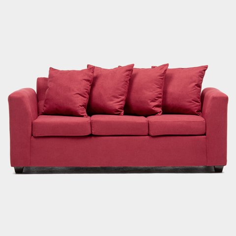 Cabsur - Sofa Viena 3C Rojo
