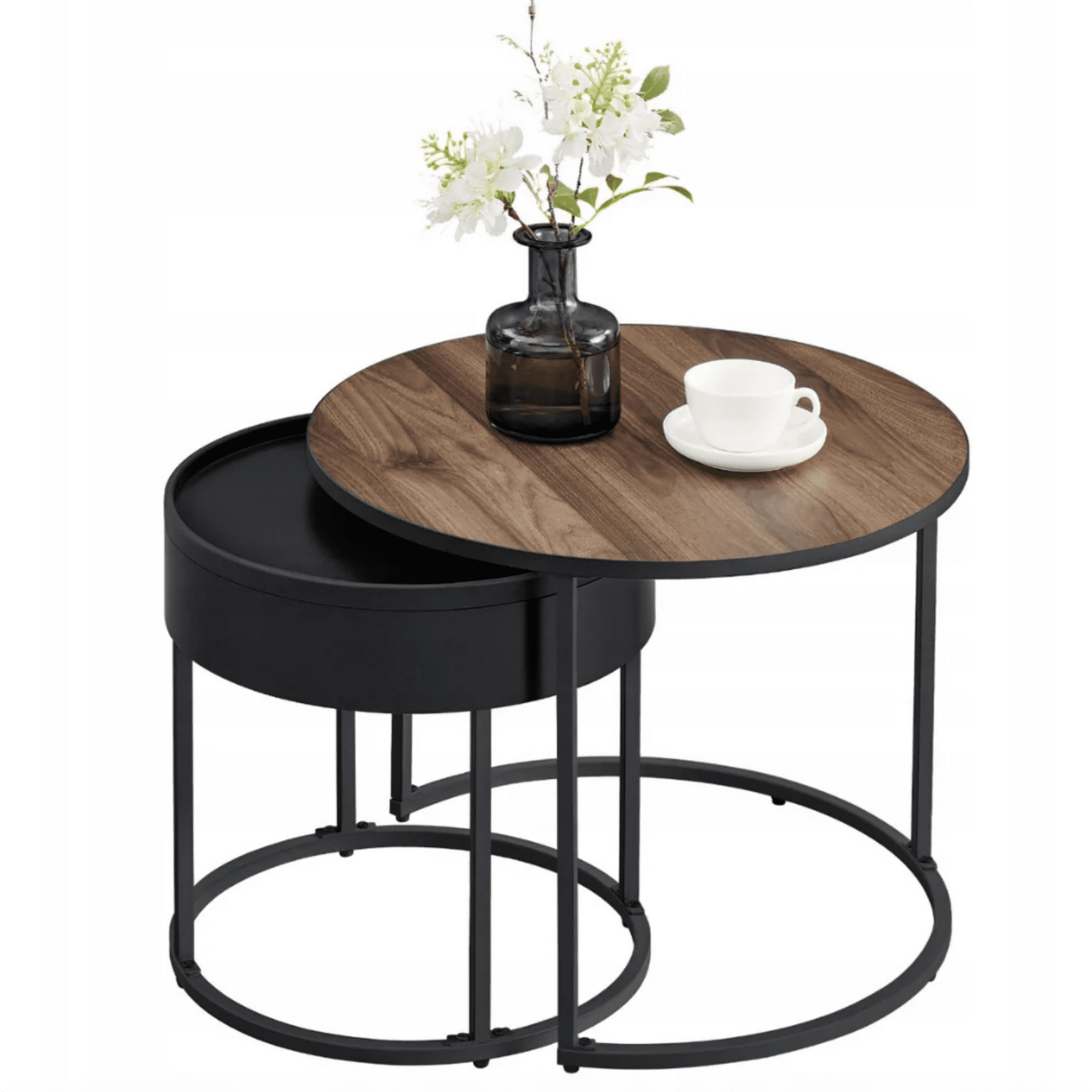 Habita2 Chile - Set Mesas Auxiliares Anidadas Con Almacenamiento