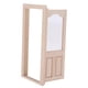 thumbnail image 4 of 1/12 Casa De Mu?ecas En Miniatura, Puerta única Externa De Madera, Accesorio DIY Sin Pintar, 4 of 4