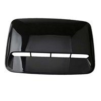 Ioensy - Cubierta De Ventilación Para Capó, Ventilación Para Capó De Coche Para Modificación De Coche, Calidad Resistente, Negro Brillante