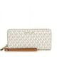 thumbnail image 2 of Billetera Michael Kors Cartera de Viaje en Lona Estampada con Logo Continental - Vainilla, 2 of 2