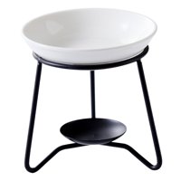 Bothyi - Quemador De Aceite Cera Derretida Portavelas Quemador Aroma Difusor Decoración Negro