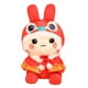 thumbnail image 2 of Bunny Juguetes De Peluche Con Temática De Animales Para El Año Nuevo Chino Navidad Capa Roja 30 Cm, 2 of 5