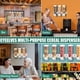 thumbnail image 2 of Dispensador de alimentos triple, dispensador de cereales de pared, dispensador de dulces, dispensador de granos, contenedor de cocina con 3 tazas, 2 of 7