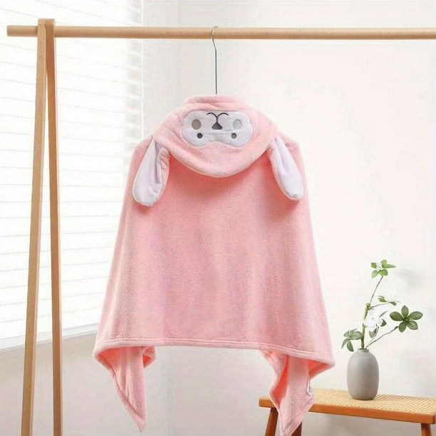 1pc Super Soft Baby Bathrobe with Hooded Rabbit Hood - Quick-Drying and Skin-Friendly for Spring and Autumn - Perfect for Newborns, Toddlers, and Girls and Boys - Long-Eared Rabbit Hood Wearable Bath