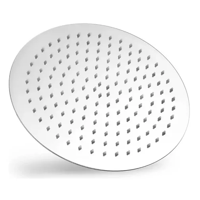 Genericio - Cabezal De Ducha De Lluvia Cuadrado De Acero Inoxidable Plateada Redonda