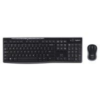 Combo De Teclado Inalámbrico Logitech K270 Y Mouse Inalámbrico M185: Teclado Y Mouse Incluidos, Batería De Larga Duración (Negro Con Mouse)