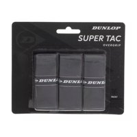Overgrip Dunlop Super Tac Negro X3 Tenis Padel