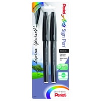 Lápiz Pentel Arts S520Bp2A, Tinta Negra, 2 Unidades, Varios