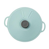 Bothyi - Tapa De Olla De Silicona Resistente Al Calor Con Asa Para Platos De Almacenamiento De Alimentos Tazas Azul 20Cm