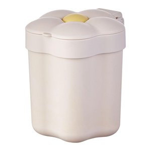 Magideal - Cubo De Basura Pequeño De Escritorio, Cubo De Almacenamiento De Basura, Cubo De Basura Antideslizante Extraíble Para Tocador, Mesa De Oficina En Casa , Blanco