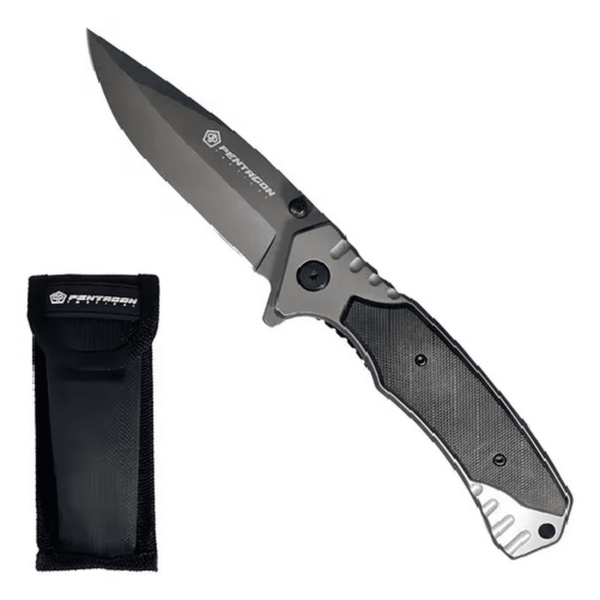 Genérico - Cuchillo Táctico Navaja Pentagon, Caza, Supervivencia, Camping, Color Ghost