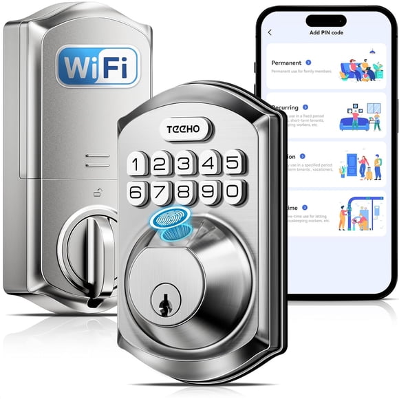 Cerradura Inteligente Te012w Wifi Huella Alexa