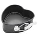 thumbnail image 2 of 1pc, Heart Detachable Bottom Baking Pan (4.13''), Nonstick Baking Pans Spring Form For Cheesecake, Fried Eggs, Pudding Mold, Cake MoldTier, Wedding Cakes, And More - Removable Bottom, Leakproof Bake, 2 of 4