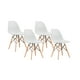 thumbnail image 1 of Set 4 Sillas de Comedor Eames Blanco, 1 of 3