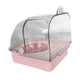 thumbnail image 2 of Baño Para Pájaros Con Comedero, Comedero Portátil, Casa Para Loros, Periquitos, Pinzones, Color Rosa, 2 of 5