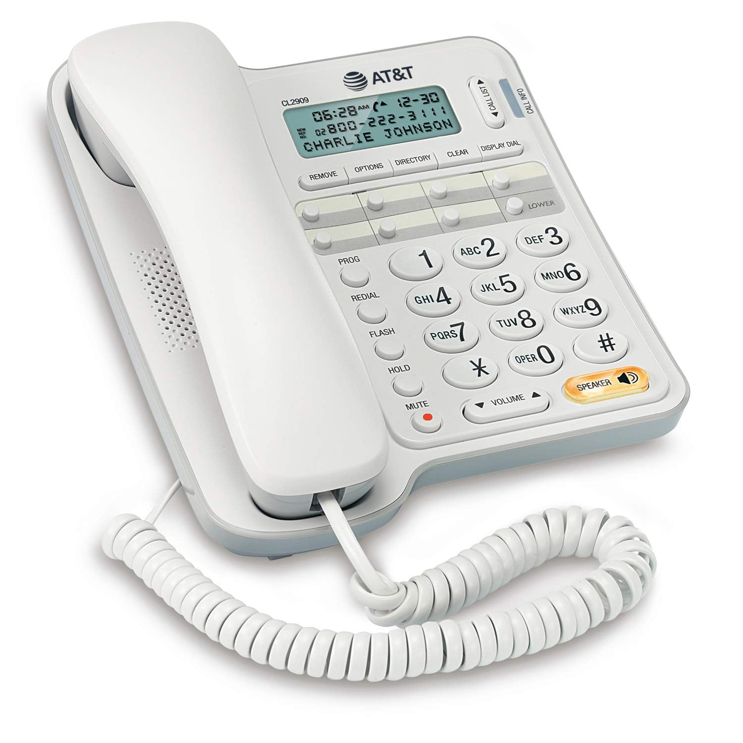 Teléfono Con Cable Vtech Cl2909 Blanco