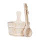 thumbnail image 3 of Kit De Cubo Y Cucharón De Madera Para Sauna De 4L Con Revestimiento Para Ba?o, Sala De Vapor, SPA, 3 of 5